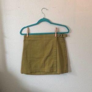 Green mini-skirt